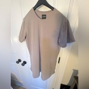 Cuts Clothing taupe drop h tee shirt size xl